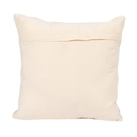 Hello Honey® Cream & Natural Cotton Patchwork Pillow