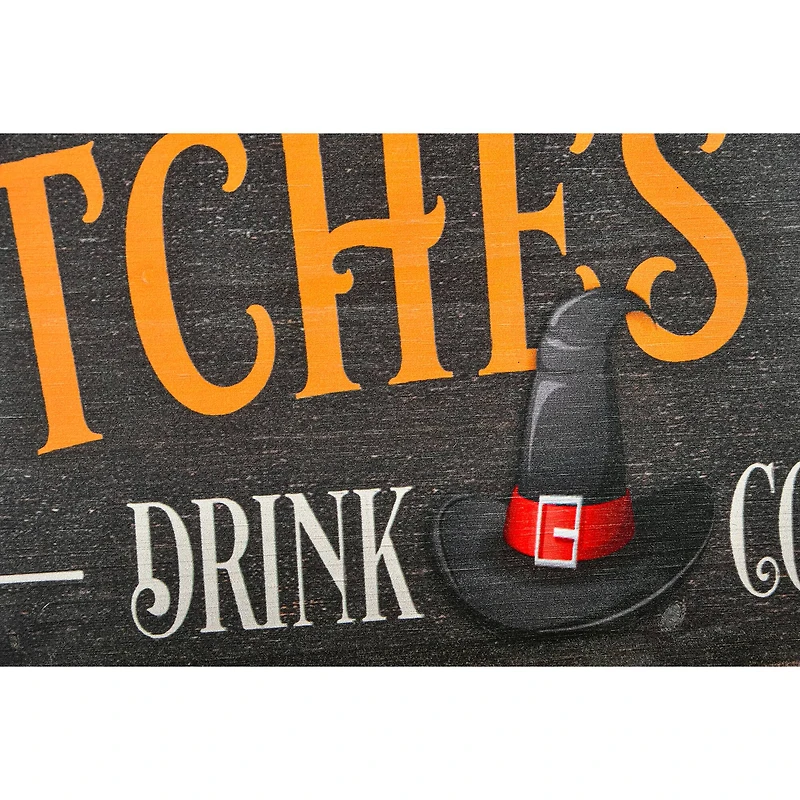 24" Halloween “Witches Brew" Wood Wall Sign