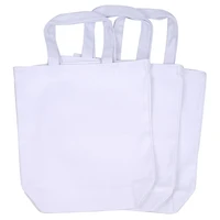 12 Packs: 3 ct. (36 total) White Cotton Tote Bags by Make Market®