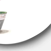 Designart - Flower Tree In A Pot With A Bow