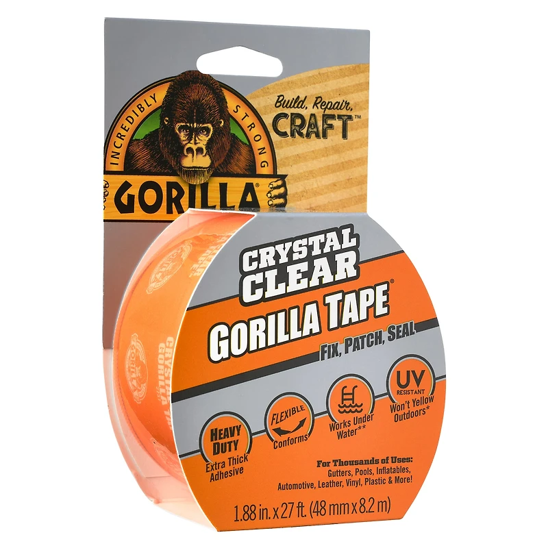 Gorilla® Crystal Clear Gorilla Tape®