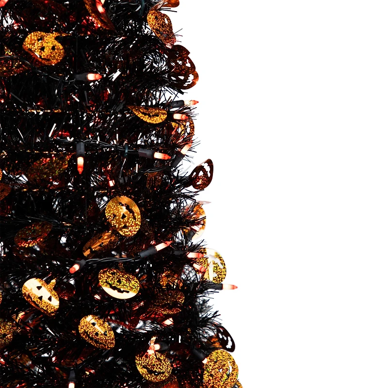 6ft. Fall Harvest Pop Up Artificial Thanksgiving Tree with Pumpkins