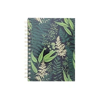 6 Pack: Art Alternatives Gold Garden Black Spiral Fashion Lined Journal, 6" x 8"