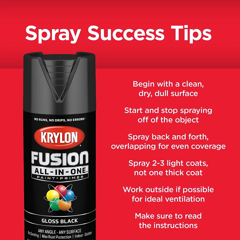 Krylon® Fusion All-In-One™ Metallic Finish Paint & Primer