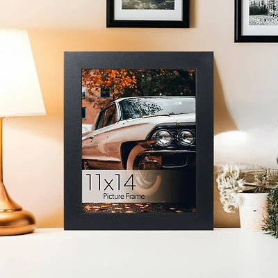 WallsThatSpeak Vertically or Horizontally Hanging Black 11" x 14" Picture Frame with Glass