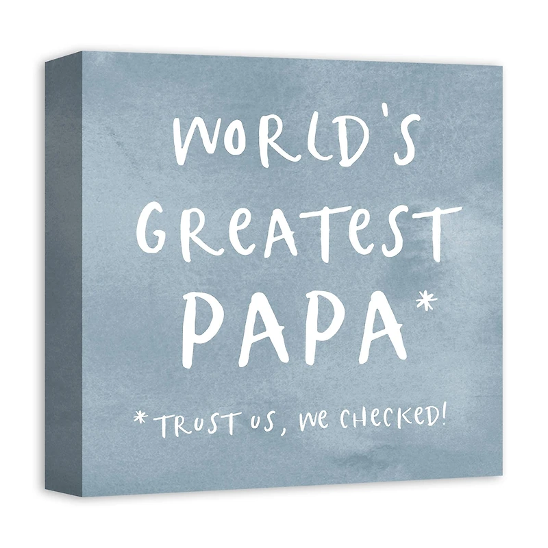 World's Greatest Papa Canvas Wall Art
