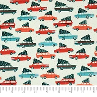 SINGER Christmas Holiday Cars Cotton Fabric