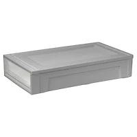 IRIS® 27.5qt. Gray & Clear Underbed Storage Drawer
