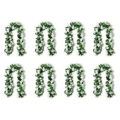 8 Pack: 6ft. White Hydrangea Chain Garland by Ashland®