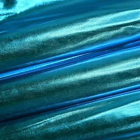 Feldman Turquoise Foiled Stretch Knit Fabric