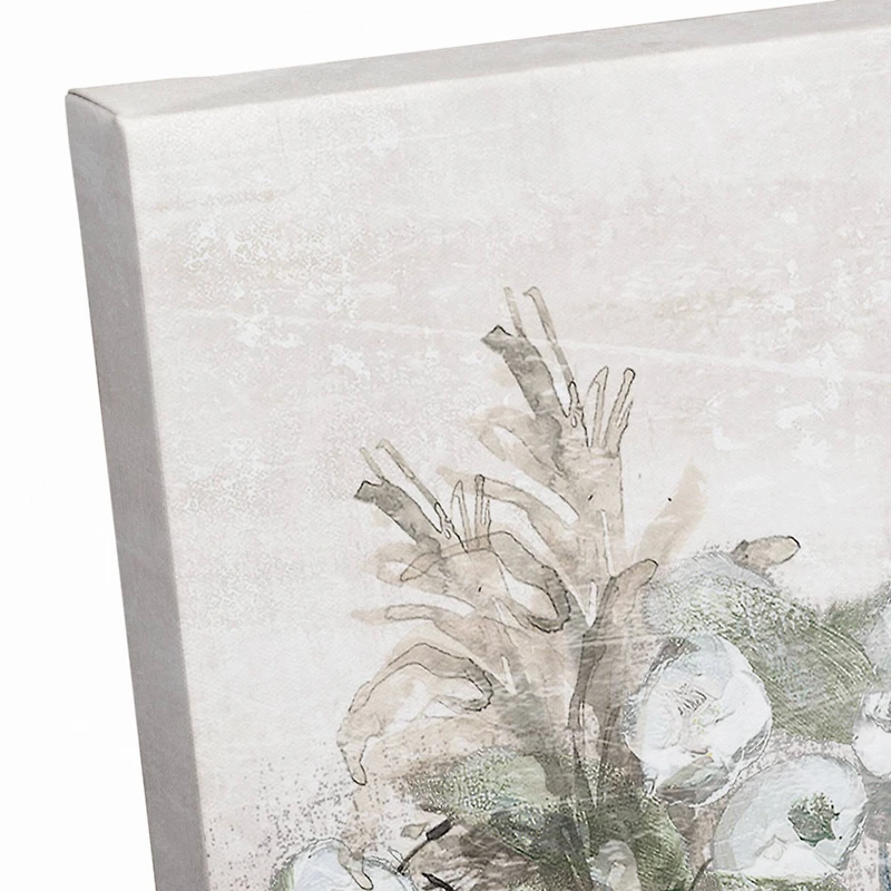 Floral Natural Pots Canvas Wall Art