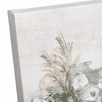 Floral Natural Pots Canvas Wall Art