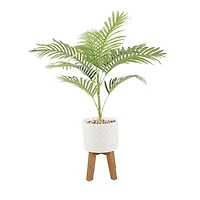 Flora Bunda® 2.5ft. Palm in Illuminati Ceramic Pot on Stand