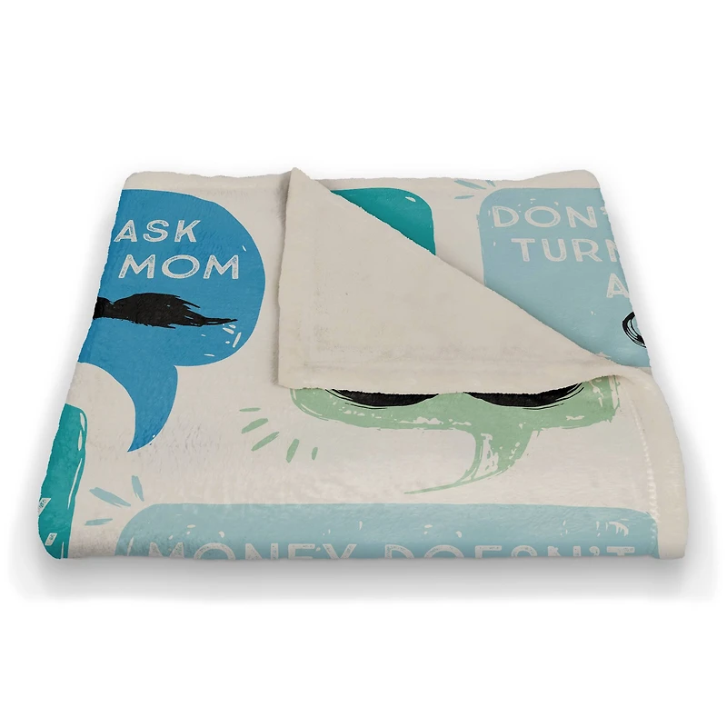 Dad Phrases Coral Fleece Blanket