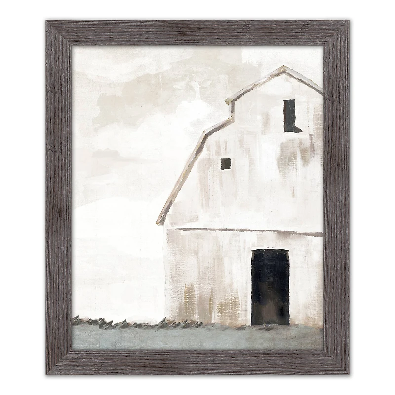 Rustic Barn 20" x 24" Western Gray Framed Print
