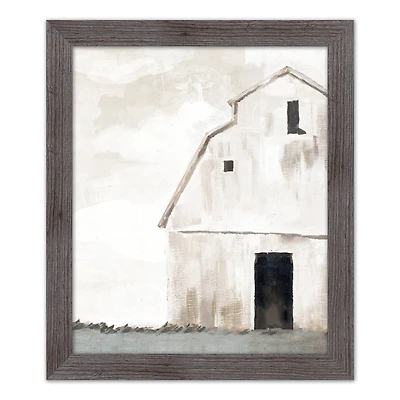 Rustic Barn 20" x 24" Western Gray Framed Print