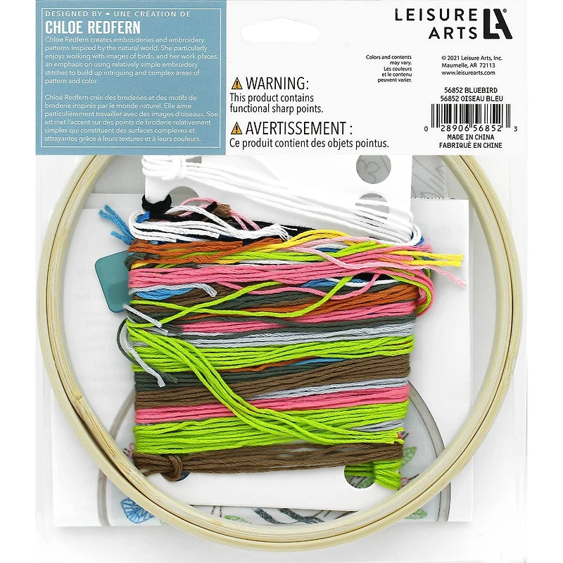 Leisure Arts® 6" Blue Bird Embroidery Kit