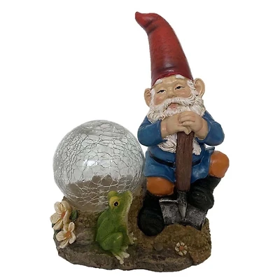 9" Solar Garden Gnome
