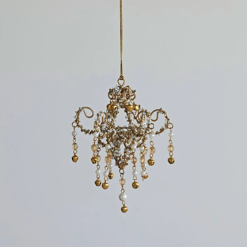 Hello Honey® 6" Gold Chandelier Style Ornament
