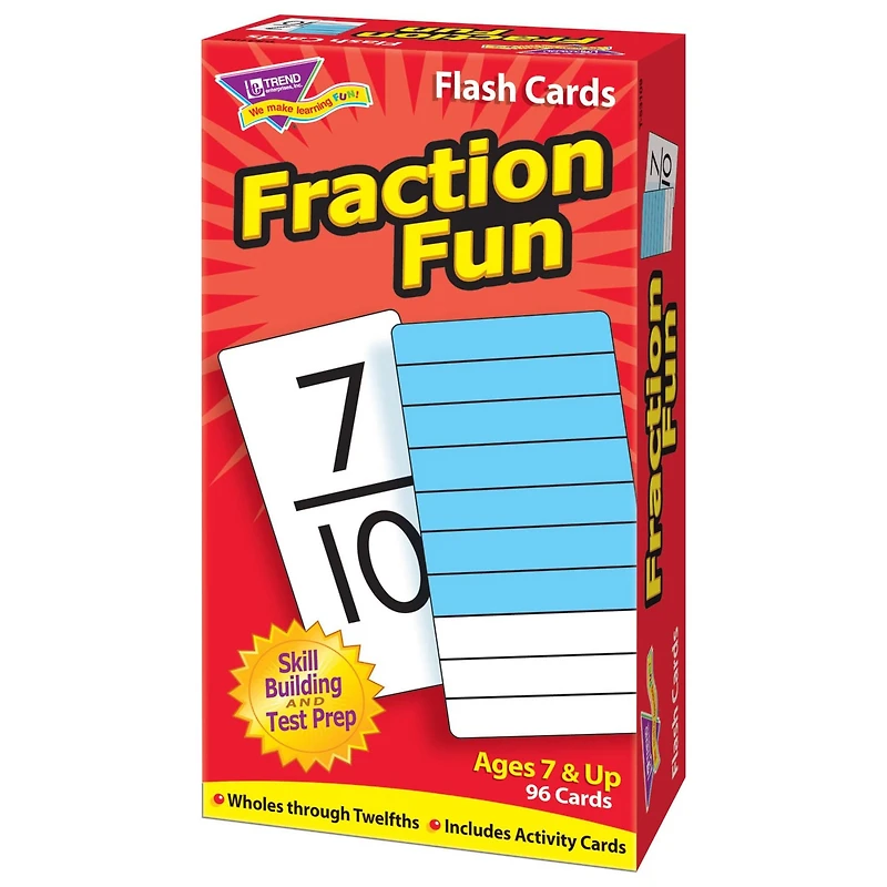 Trend Enterprises® Fraction Fun Skill Drill Flash Cards