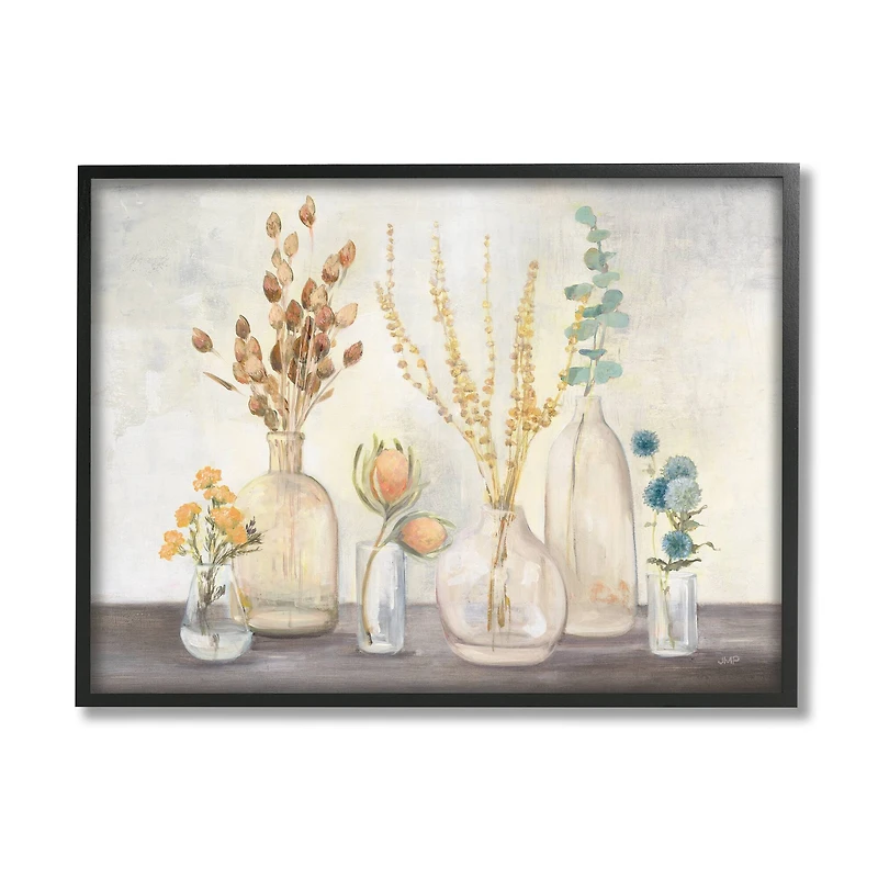 Stupell Industries Autumn Wildflower Farmhouse Bouquets Rustic Floral Painting Framed Wall Art