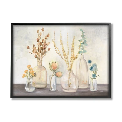 Stupell Industries Autumn Wildflower Farmhouse Bouquets Rustic Floral Painting Framed Wall Art