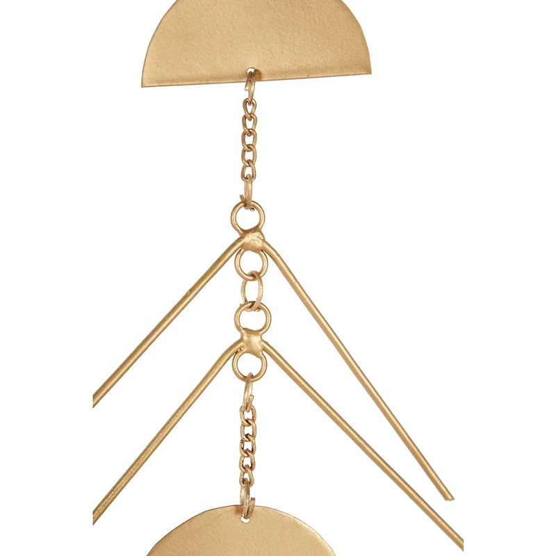 The Novogratz 48" Gold Metal Eclectic Wind Chime, 2ct.