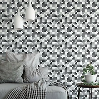 RoomMates Mid-Century Geometric Peel & Stick Wallpaper