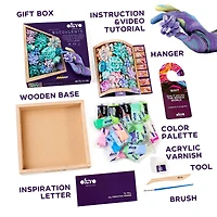 OKTO DIY Wood & Craft Tenderness Succulents Clay Kit