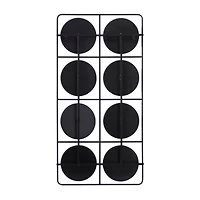 Black Modern Wall Decor, 24" x 3" x 47"