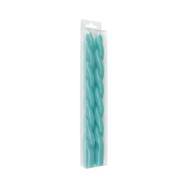 10" Unscented Twist Taper Candles