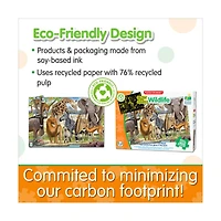 Puzzle Doubles! - Glow in the Dark Wildlife: 100 Pcs