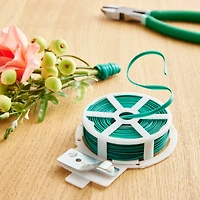 24 Pack: 26 Gauge Green Floral Wire with Cutter by Ashland®