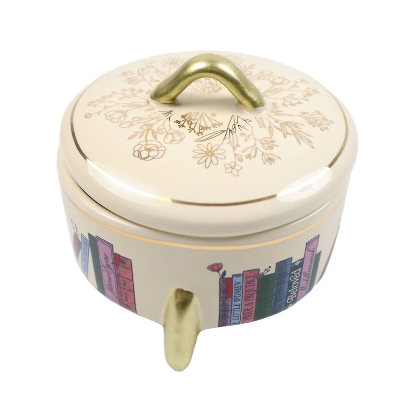 Ceramic Books Decorative Container with Lid by Ashland®