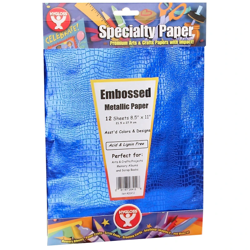 Hygloss® Embossed Metallic Paper