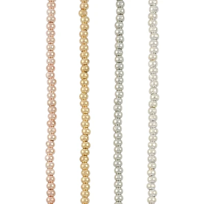 Multicolor Metal Rondelle Beads, 3mm by Bead Landing™