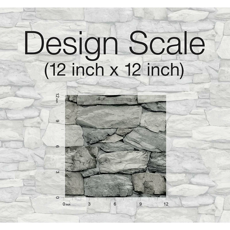 RoomMates Stone Peel & Stick Wallpaper