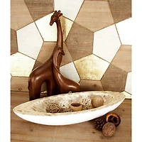 White Mother of Pearl Coastal Tray