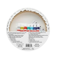 7" Disco Round Canvas Painting Kit by Craft Smart®