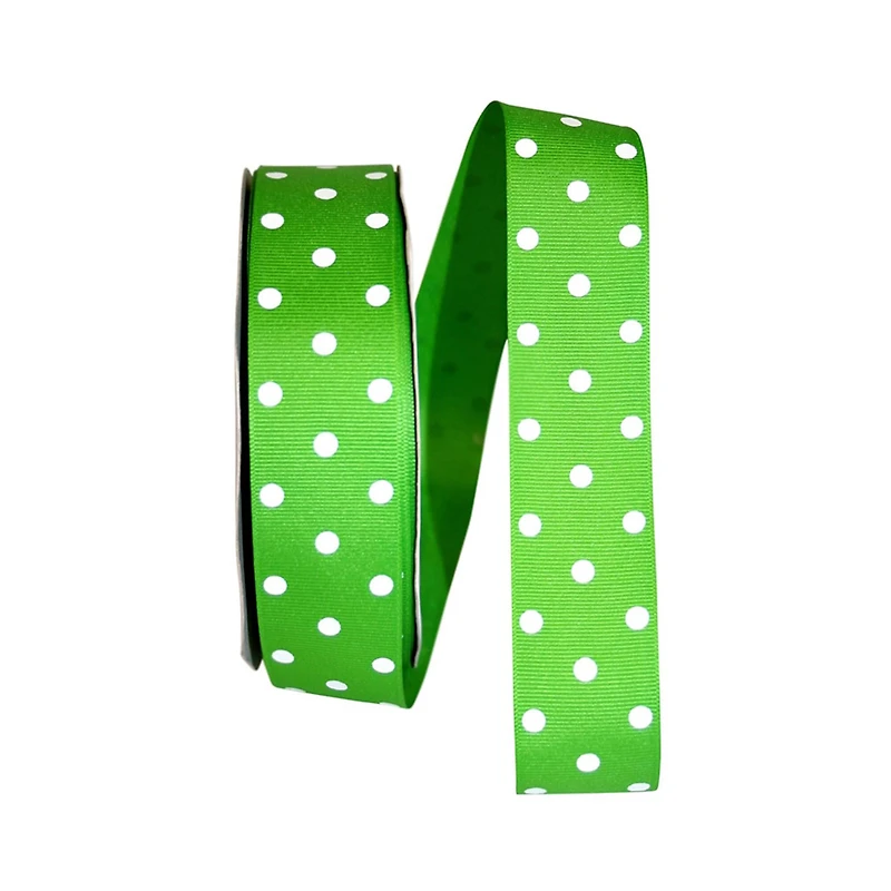 JAM Paper 1.5" x 50yd. Grosgrain Aspirin Dots Ribbon