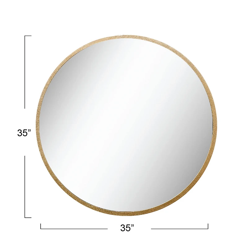 Hello Honey® 36" Round Metal Framed Wall Mirror