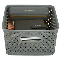 Simplify 10" Small Wicker Storage Bin