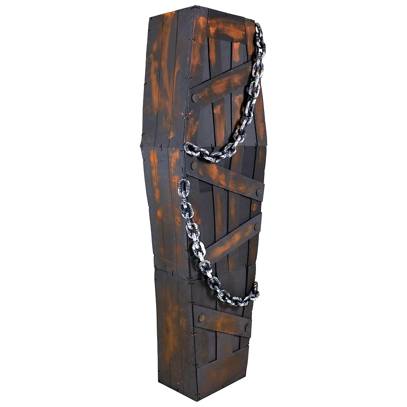 6ft. Animated & Musical Chained Shaking Coffin Halloween Decoration
