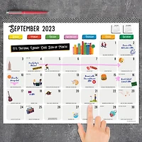 TF Publishing 2023 - 2024 Every Day's A Holiday Medium Desk Pad Monthly Blotter Calendar