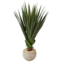 4.5ft. Spiked Agave in Sand Colored Bowl