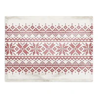 Knit Snowflakes 18x14 Cotton Twill Placemat