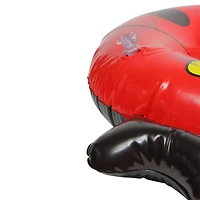 Swim Central 24" Inflatable Red & Black Ladybug Swim Ring Tube Pool Float