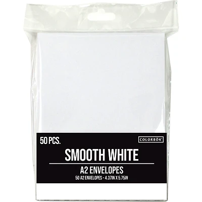 Colorbok® White A2 Envelopes, 50ct.