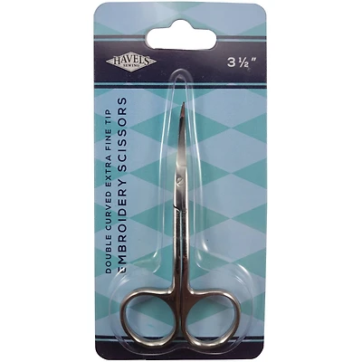 Havel's™ 3.5" Extra Fine Tip Double-Curved Embroidery Scissors