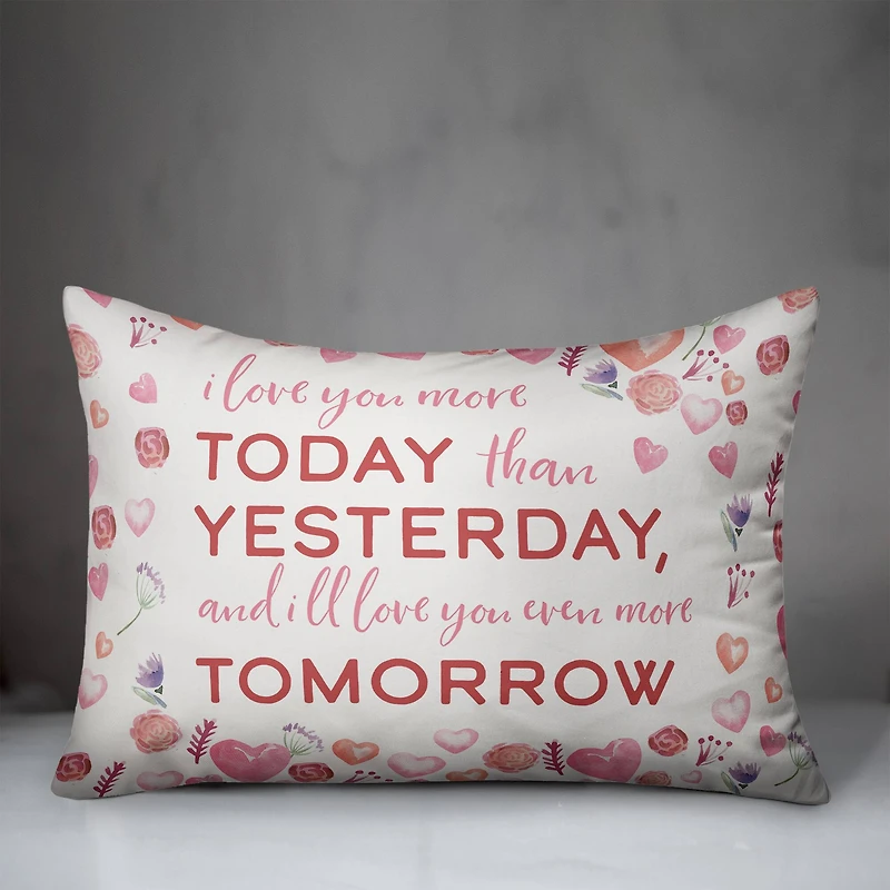 Love Quote Shiplap Throw Pillow, 14" x 20"